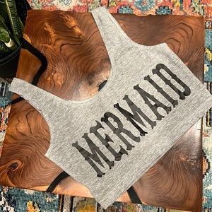 Mermaid crop or bra top